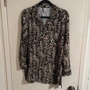 Leopard Print Women's Top